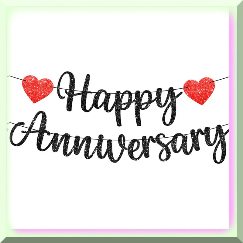 24th Celebration Silver Glitter Banner