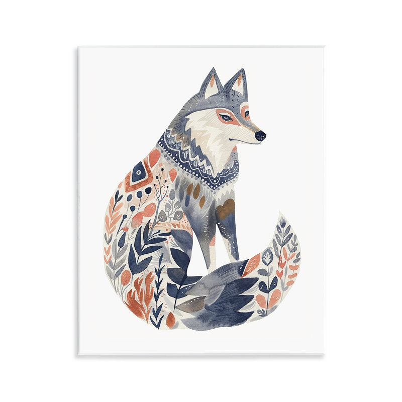  Art mural loup de style scandinave par LSR Design Studio