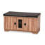 Banc de rangement pour chaussures en similicuir Lena