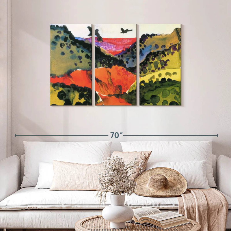 Alvord Canyon With Crows, 28" H x 45" W