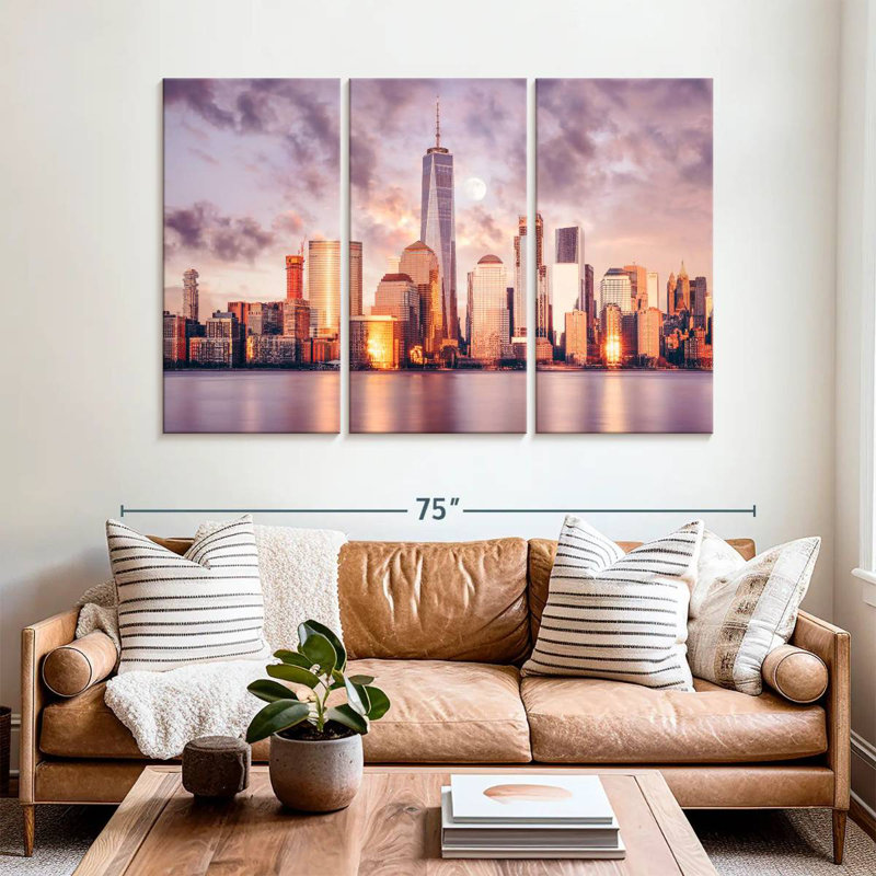 Sebbie NYC Spring Sunset, 42" H x 65" W