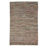 Hand Knotted Wool Area Rug in Multi