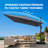 Olilawn 9' x 11.5' Rectangular Patio Umbrella with Base Included, Large Cantilever Offset Aluminum Umbrella - 360-Degree Rotation & Infinite Tilt, for Garden, Deck, Pool & Patio-125814372
