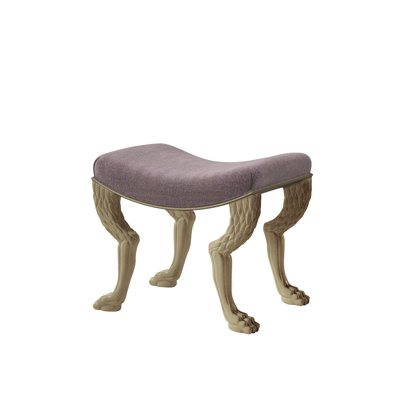 Nob Upholstered Accent Stool