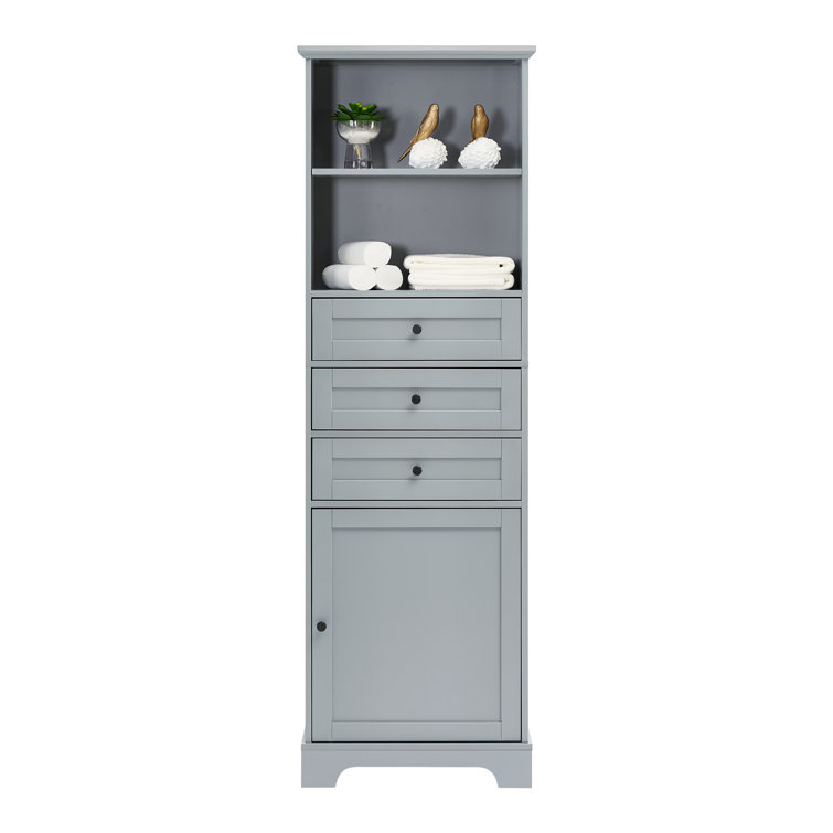 Wildon Home® Arkansas Tall Bathroom Cabinet, Freestanding Storage