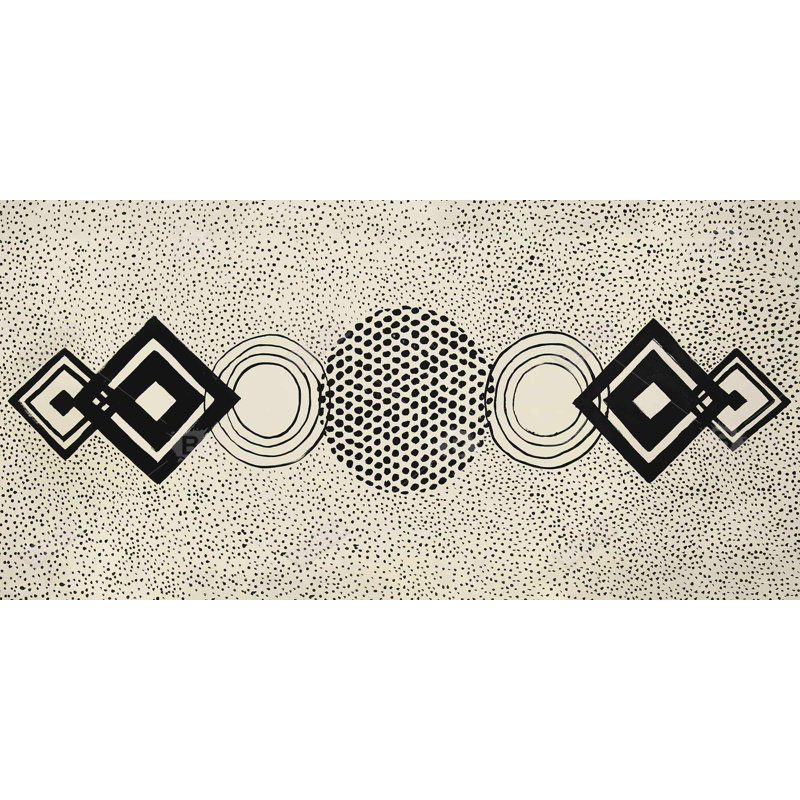 Dotted shapes - 15.75"x31.50" Desk mat