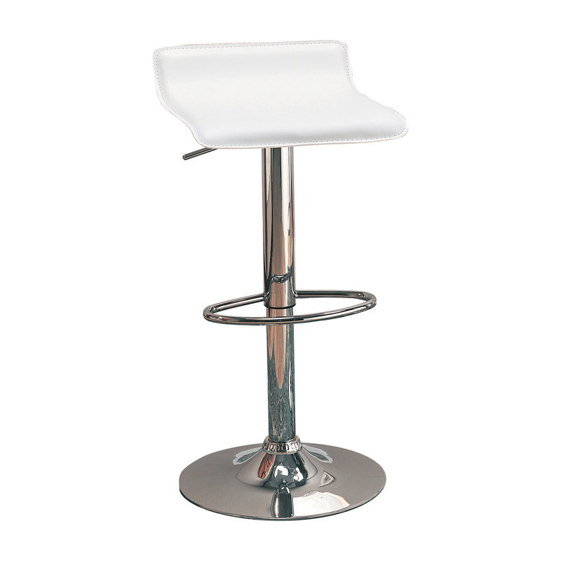 Tabouret de bar pivotant réglable Seftton, Blanc