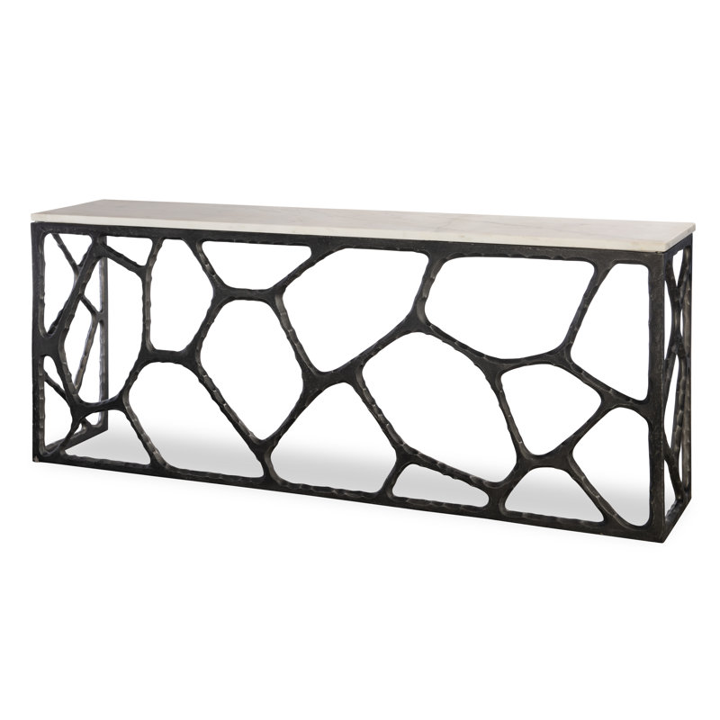 Zane 80'' W Marble Console Table
