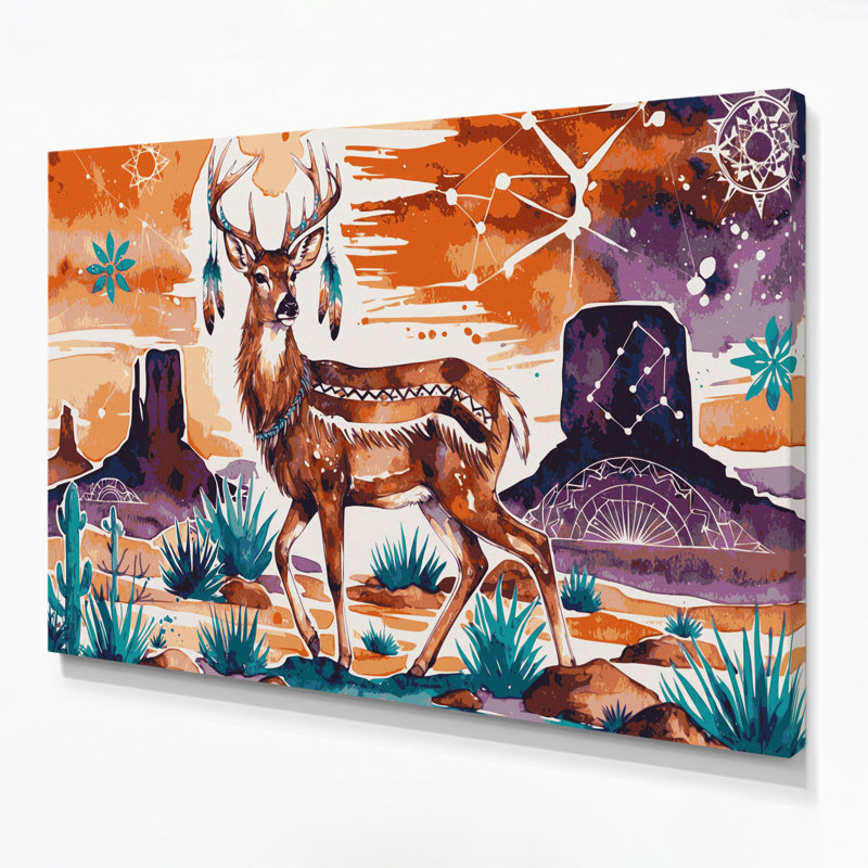 Art mural sur toile 19, Southwestern Animals, H 8 po x l 10 po