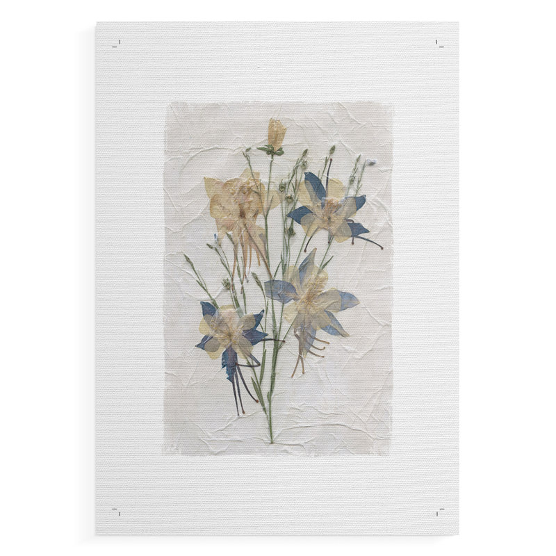 Découpage floral IV - Impression sur toile seulement - NON CADRE