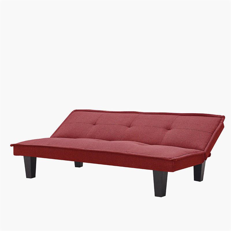 Canapé sans accoudoirs 64,57 po Madray, Rouge, Brun