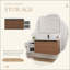 Meuble-lavabo mural avec lavabo de comptoir en résine, 1 tablette de rangement, 2 portes à fermeture douce (KD-Packing)