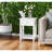 Rectangular Side Table, Farmhouse End Table with Shelf and Storage Drawer