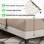 Lit plateforme tapissier Findlay Plush 3D-582699659