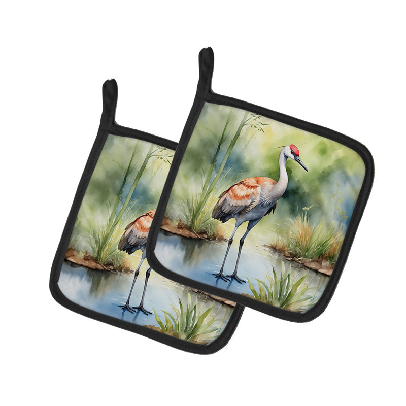 Paire de poignées Sandhill Crane