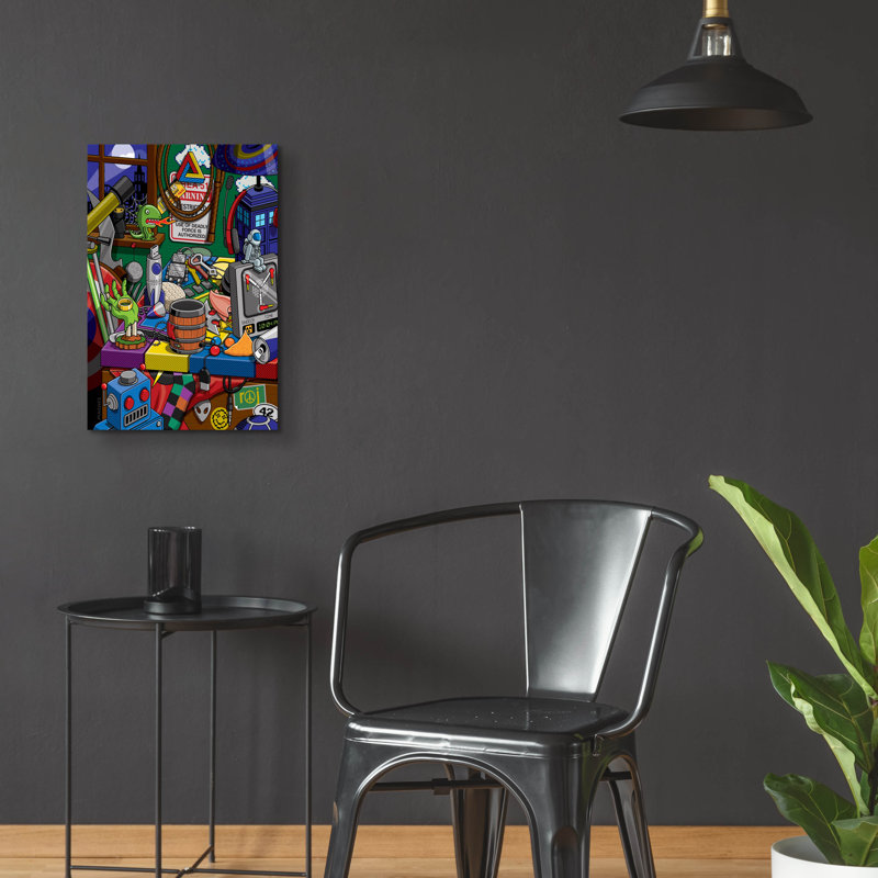 «Geek Chic» par Ron Magnes, art mural en verre acrylique, H 24 po x l 16 po x P 0,2 po