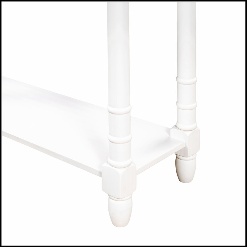Console rustique avec deux tiroirs de rangement et une tablette inférieure pour un assemblage facile et une décoration élégante