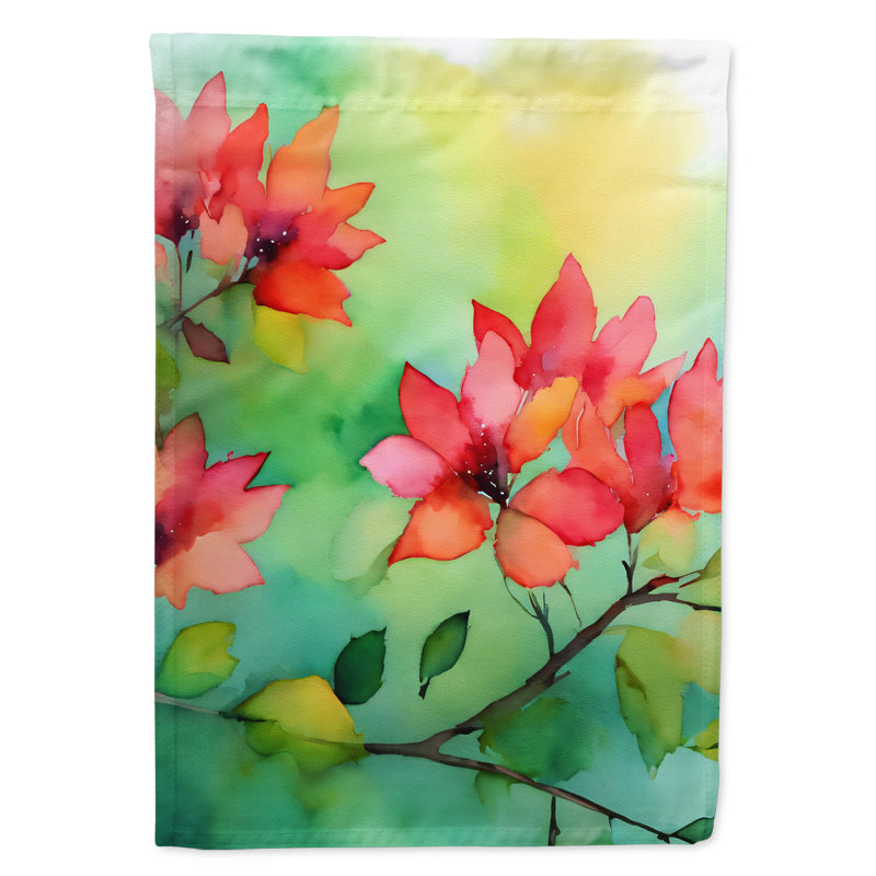 Drapeau de jardin double en polyester H 15,5 po x l 11,25 po