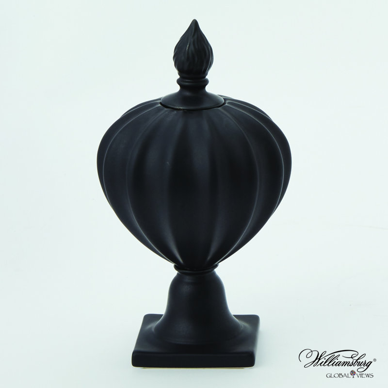 Beaufort Flame Decorative Bottle, Matte Black