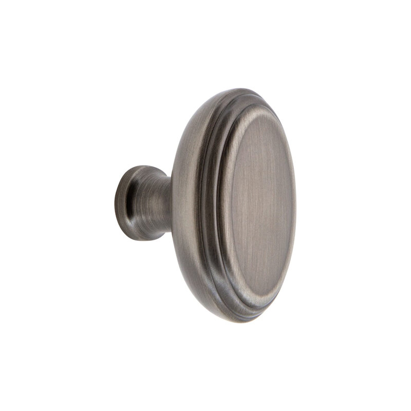 Anneau Oval Knob, Antique Pewter