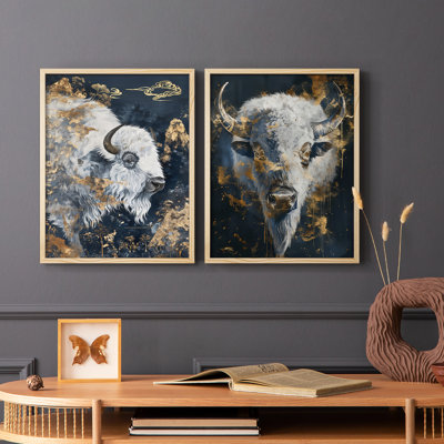 ANIMALS Series CXLVII - Reproduction encadrée de qualité supérieure - prête à être accrochée - aucun clou requis - aucun clou requis