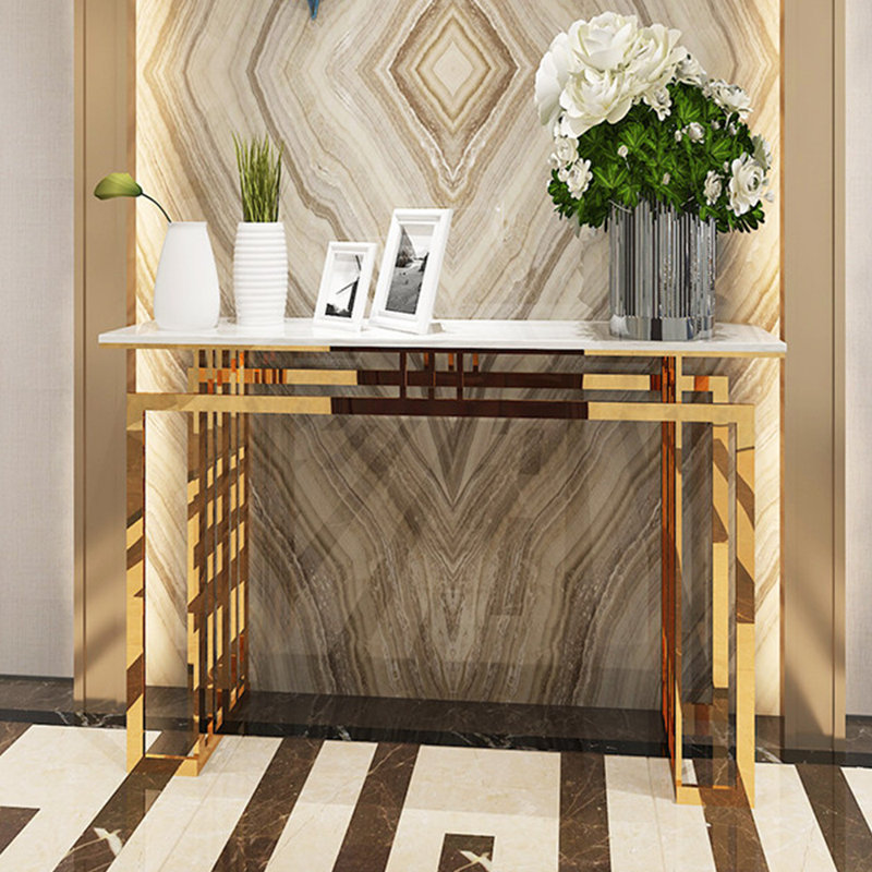 Chinese-style light luxury simple console table, 31.5" H x 59" W x 11.8" D