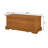 Paula Cedar Veneer Blanket Storage Chest with Plinth Base, Honey-967033719
