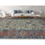 Wool Oriental Area Rug in Gold/Rust/Blue