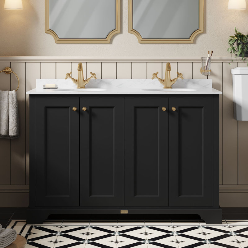 Bayswater 1218 mm Bathroom Vanity, Matt Black