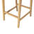 Fielder 28'' Seat Height Coastal Farmhouse Outdoor Armless Bar Stool With PE Wicker Seat And Acacia Wood Frame-113300772-112328612-112328613
