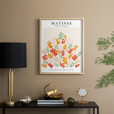 Matisse L XXXVI, reproduction d'art encadrée - bois massif