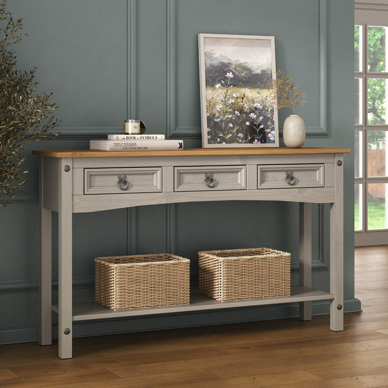122cm Solid Wood Console Table