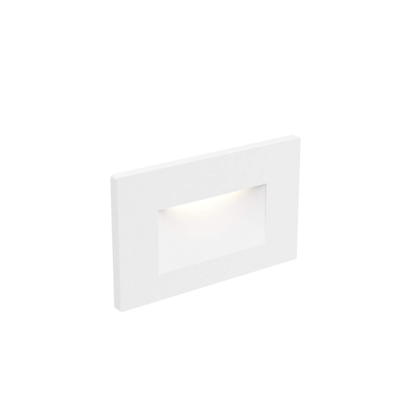 Camber Integrated Recessed LED Horizontal Step Light, White