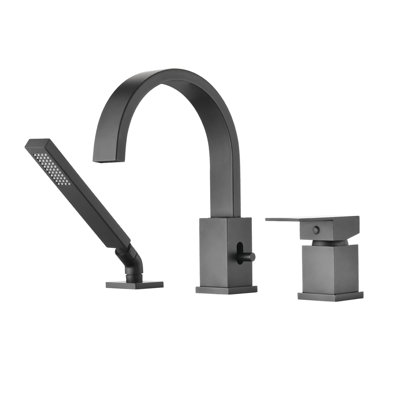 1 Handle Bathroom Roman Tub Faucet with Diverter