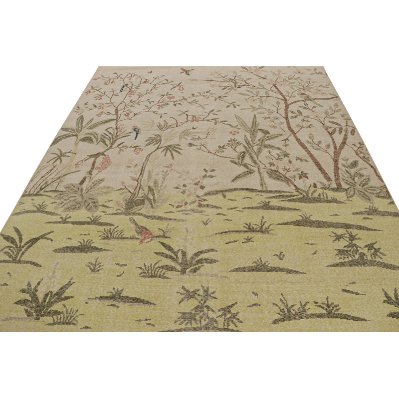 Hand Knotted Wool Area Rug