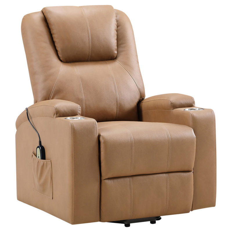 Fauteuil inclinable de massage Macklin, Brun