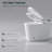 Smart Toilet Bidet With Auto Open/Close - Foot Sensor, Led Screen, Warm Water, White Modern Bathroom Seat, Night Illumination Feature,