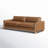 Adika 98.8'' Genuine Leather Upholstered Sofa