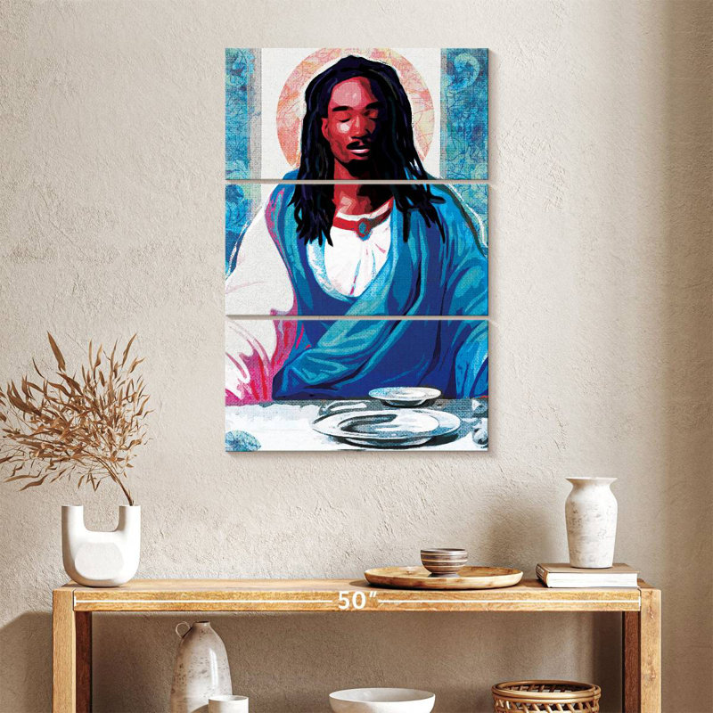 Adella Black Christ, 38" H x 24" W