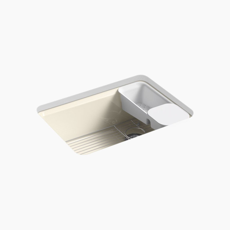 Riverby 27"L x 22"W Kitchen Sink, Almond
