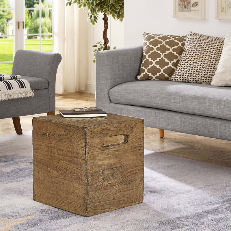 Alcindo Top End Table, Light Brown