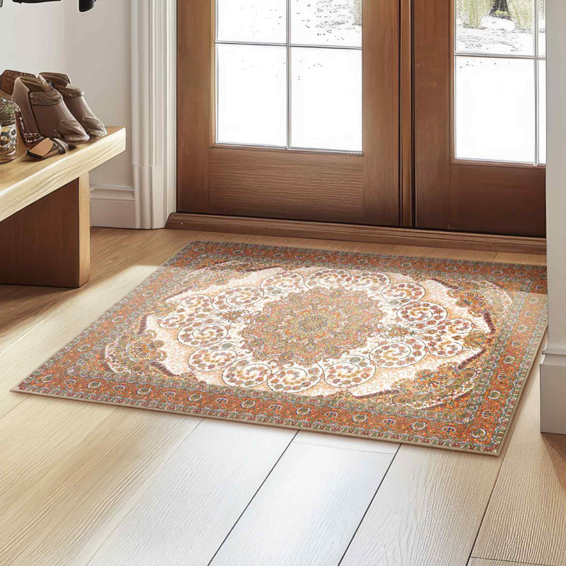 Tapis oriental ambre tissé à plat Zahara Amber, Rectangle 3 pi x 5 pi