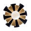 Daphne 1-Light Convertible Flush Mount/Sconce - Matte Black/French Gold - 12"W x 6"H