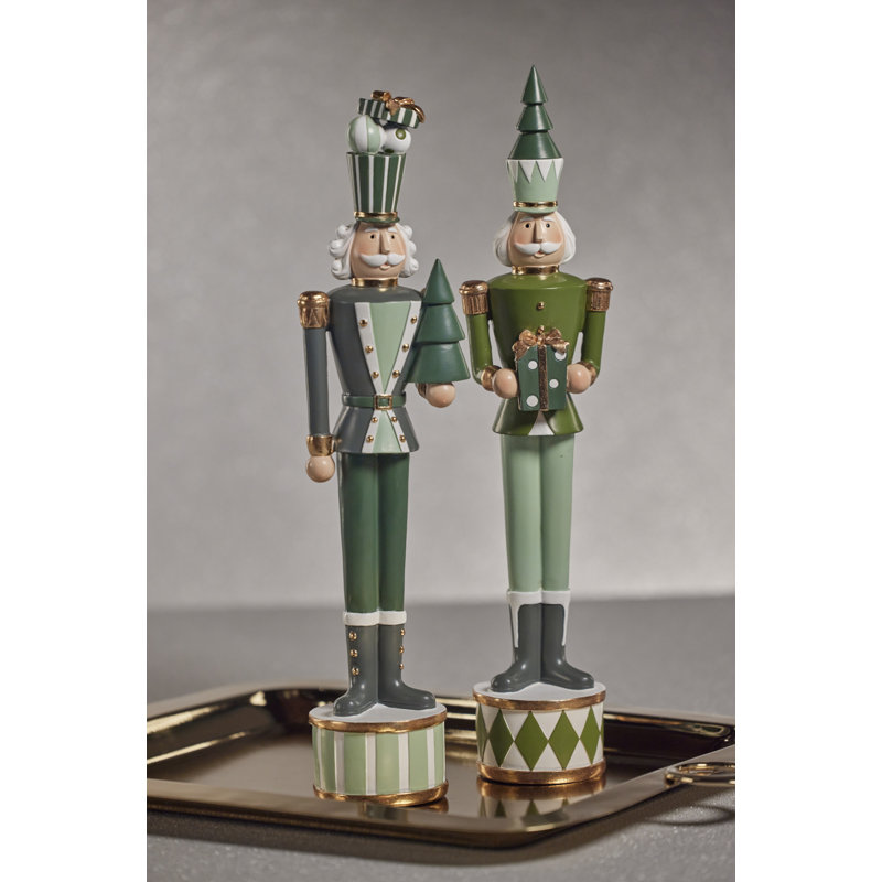 Halleran Christmas Nutcracker, 17.5" H x 3.5" W x 3.5" D