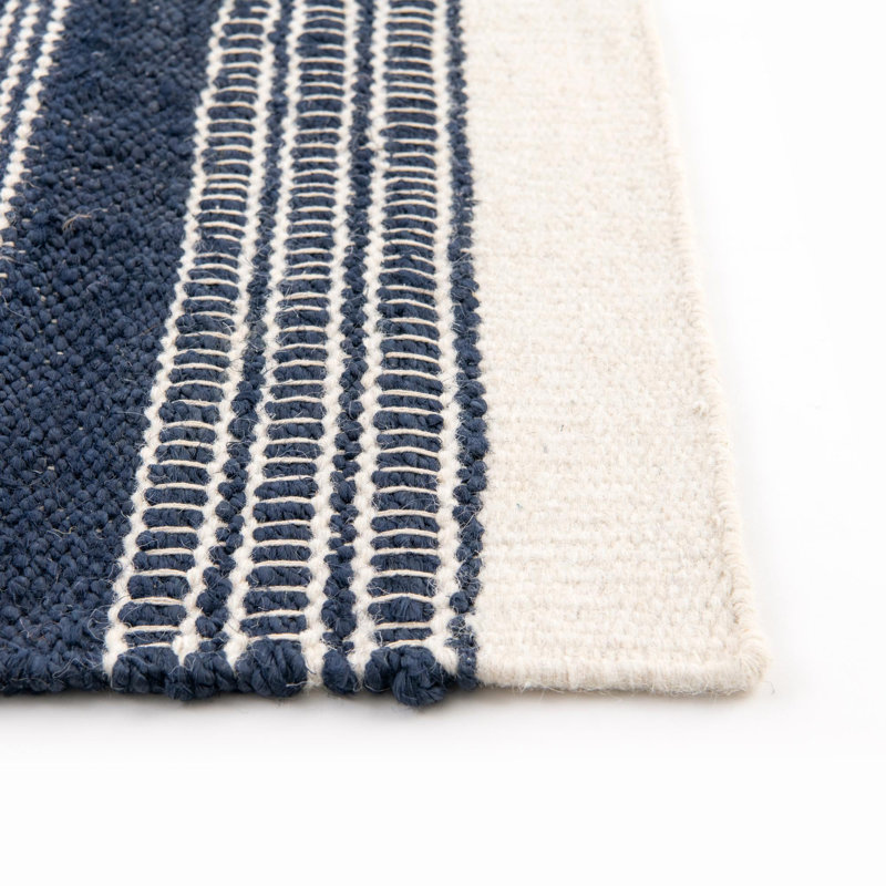 Tapis bleu marine Dovecove, Tapis de couloir 2 pi x 6 pi 1 po
