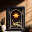 Art mural noir encadré noir Tarot The Star - Mystical Boho Spiritual Decor-1729851024