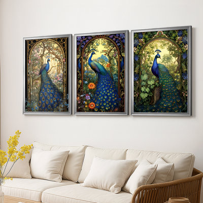 ANIMALS Series CLI  -Custom Framed  Wrapped Gallery Canvas - 3 Pieces