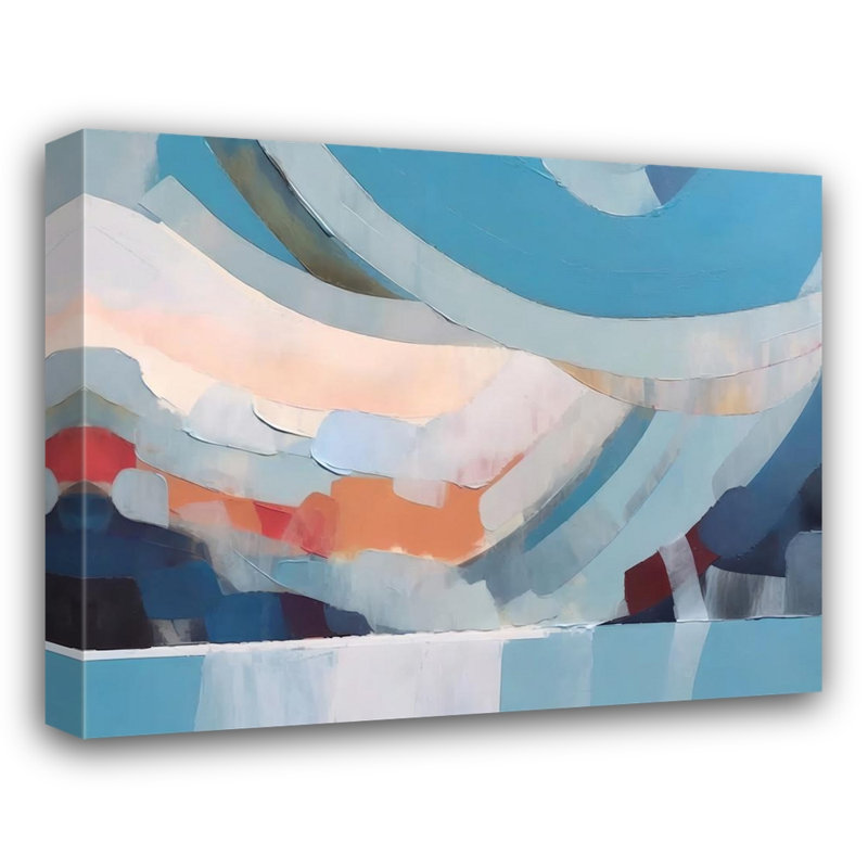 "Paysage 63" sur toile, H 26 po x l 32 po