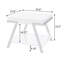 Table de bout rectangulaire blanche