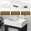 Meuble-lavabo moderne en céramique avec rangement